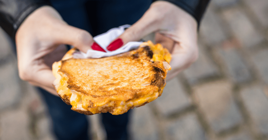 healthier grilled cheese