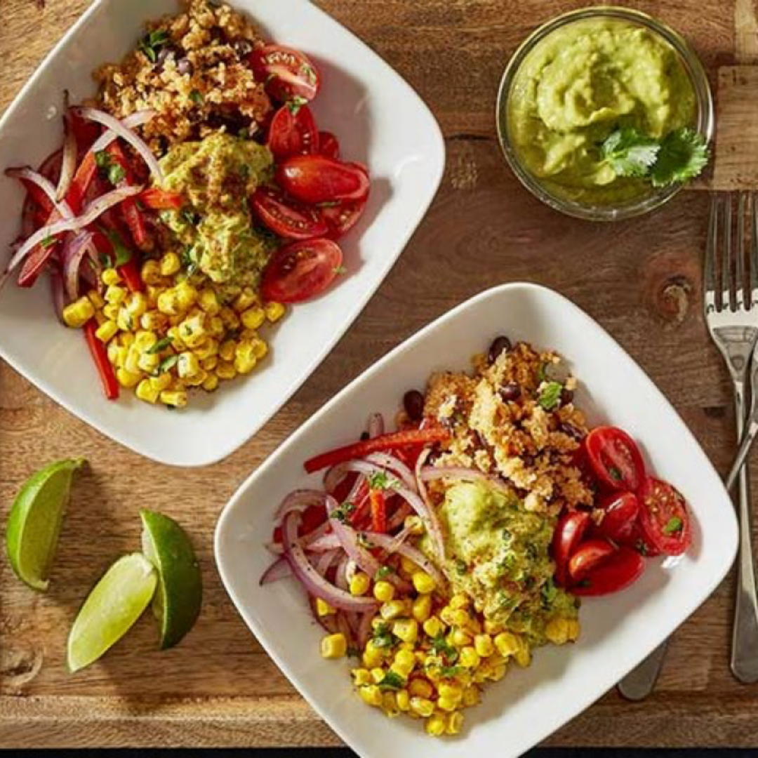 cauliflower rice burrito bowl