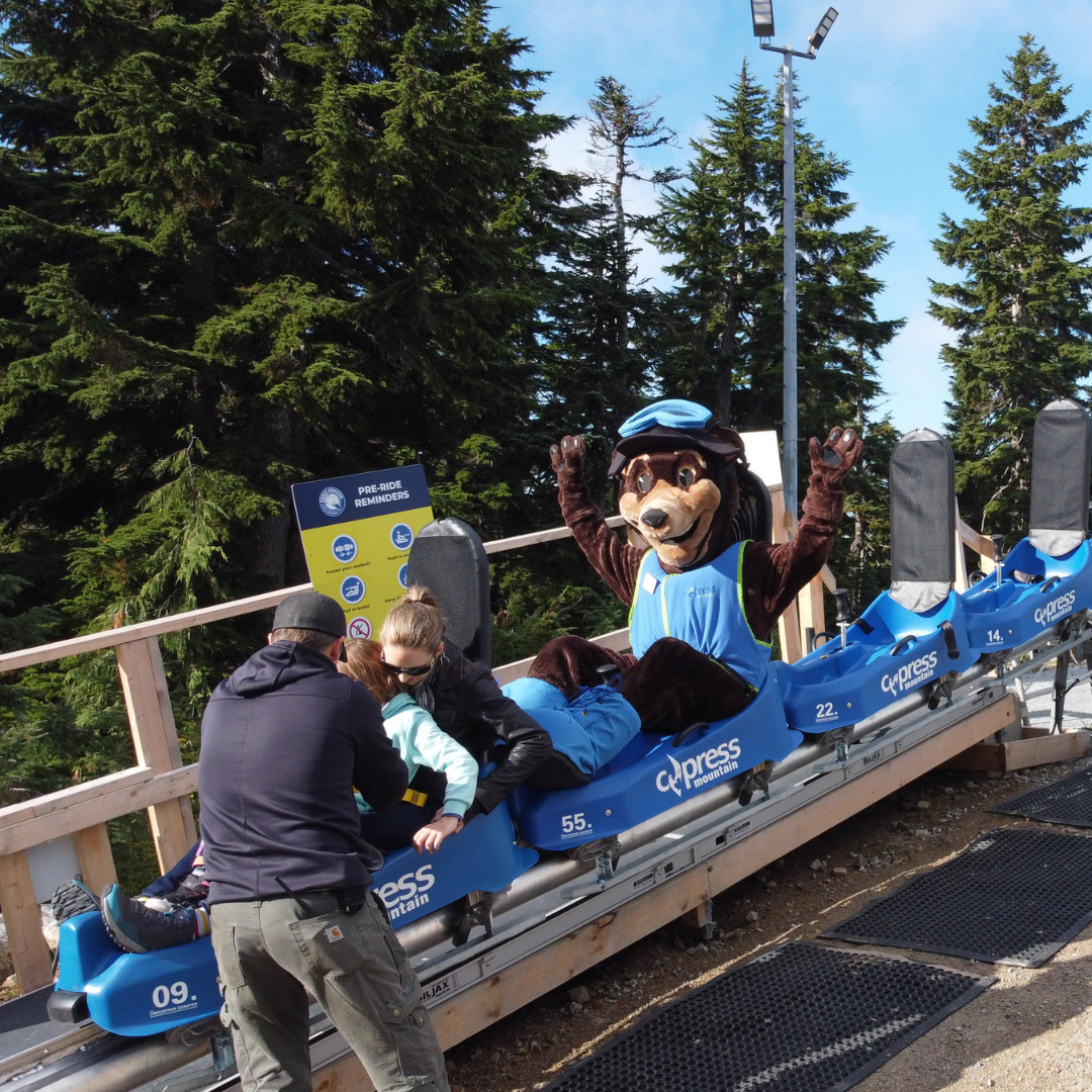 eagle coaster at cypress mountain BC summer fun