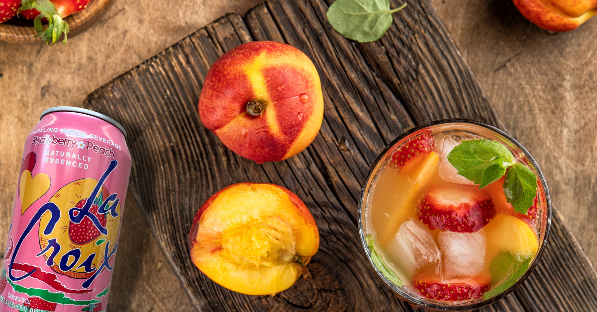 STRAWBERRY PEACH BELLINI MOCKTAIL - Healthy Family Living in Metro